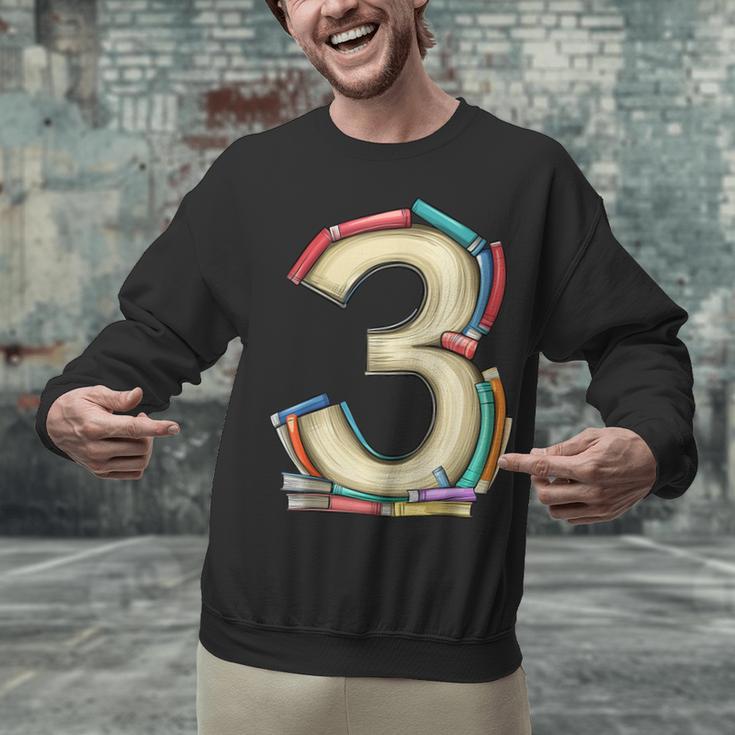 Toddler 3rd Birthday Books Themed 3 Year Old Boys Kids Girls Unisex Sweatshirt Toddler 3rd Birthday Books Themed 3 Year Old Boys Kids Girls Unisex Sweatshirt
