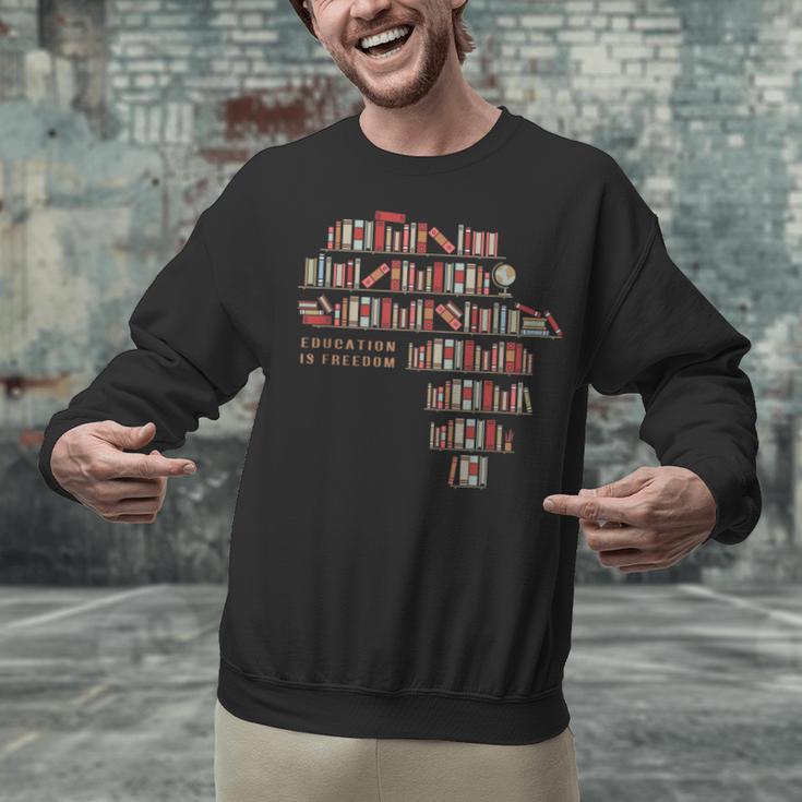 History Book Education Is Freedom Unisex Sweatshirt
