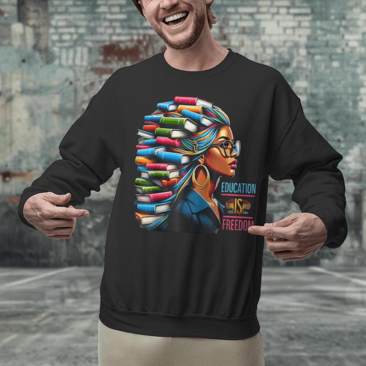 History Education Is Freedom Books Teacher Women Girls Unisex Sweatshirt History Education Is Freedom Books Teacher Women Girls Unisex Sweatshirt