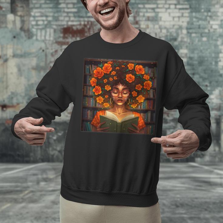 History Month Black Afro Girl Women Book Lovers Unisex Sweatshirt