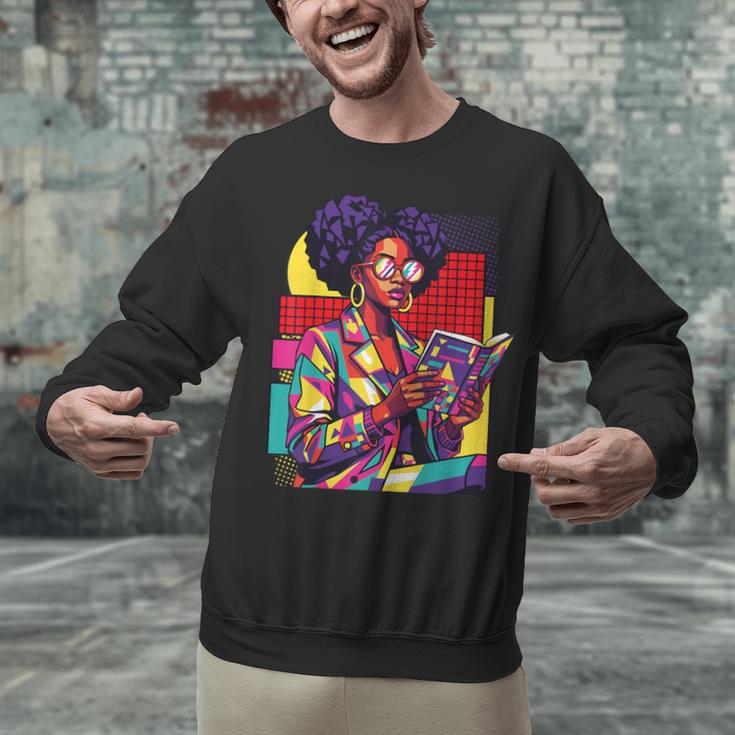 History Woman Reading Book Geometric Girl Educated Unisex Sweatshirt History Woman Reading Book Geometric Girl Educated Unisex Sweatshirt