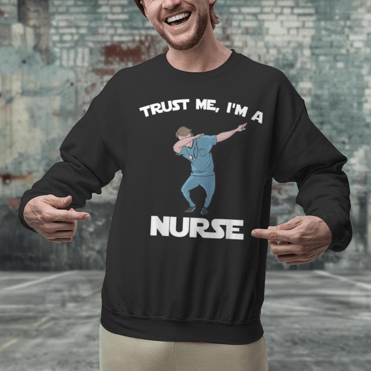 Trust Me I'm Nurse Shirt Dabbing Gift Nursing Graduation Unisex Sweatshirt