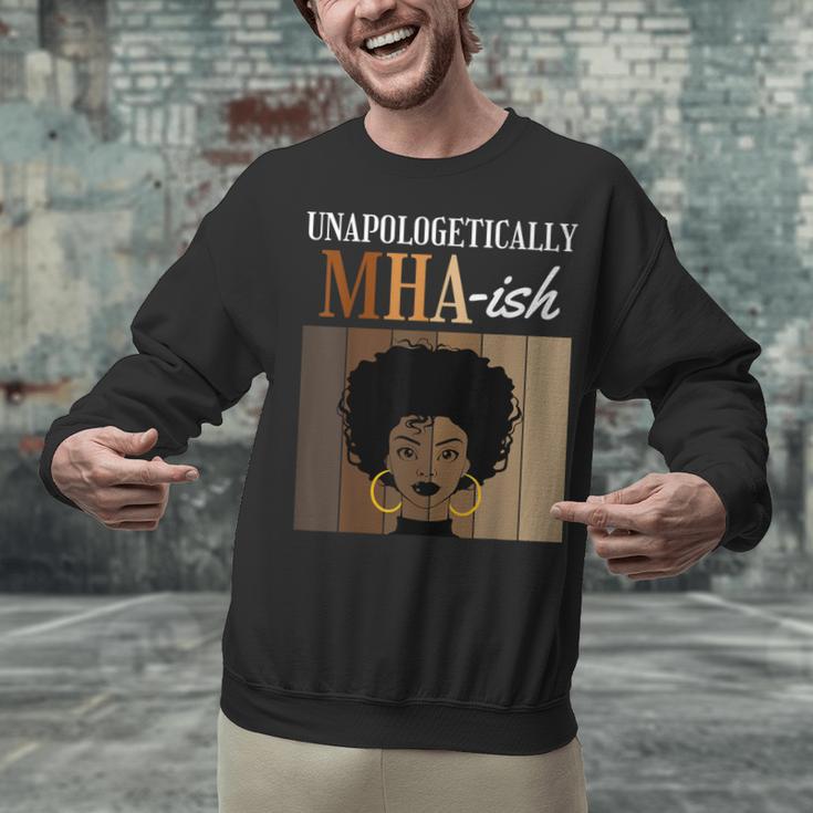 Unapologetically MHA-Ish Student Graduation Afro Unisex Sweatshirt