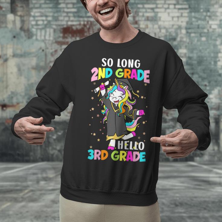 Unicorn So Long 2nd Grade Hello 3rd Grade Graduation Unisex Sweatshirt