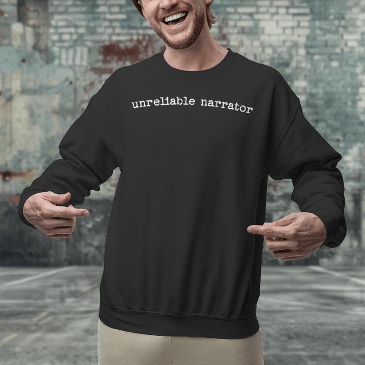 Unreliable Narrator Book Reading Book Club Unisex Sweatshirt