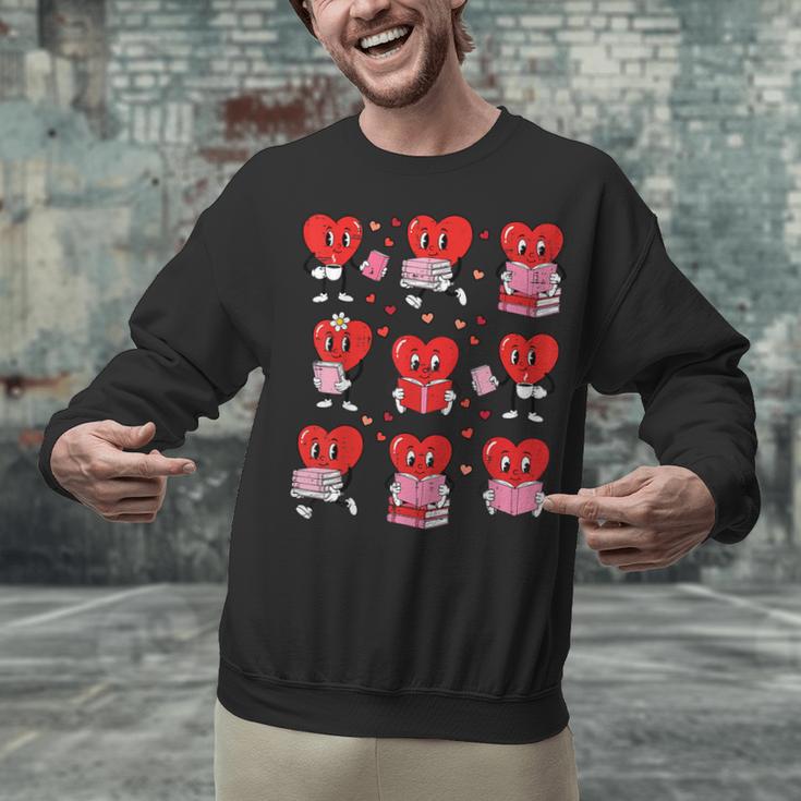 Valentines Day Librarian Heart Reading Book Women Men Kids Unisex Sweatshirt Valentines Day Librarian Heart Reading Book Women Men Kids Unisex Sweatshirt