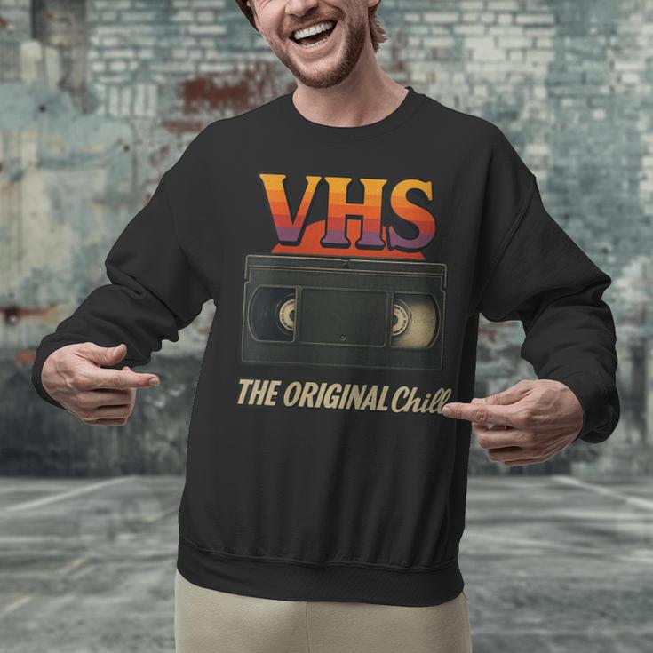 VHS Tape Nostalgia Old School Technology Humor Unisex Sweatshirt
