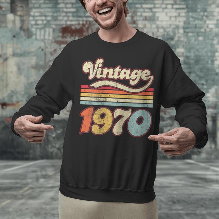 Vintage 1970 Birthday Retro Style 70's Born Nostalgia Outfit Unisex Sweatshirt