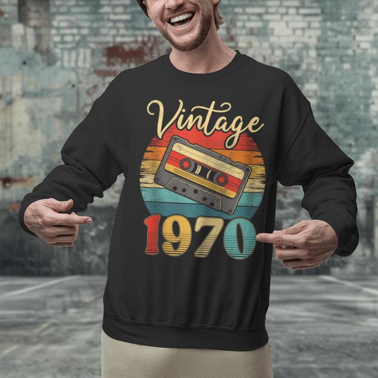 Vintage 1970 Retro Cassette Tape 70s Born Nostalgia Birthday Unisex Sweatshirt Vintage 1970 Retro Cassette Tape 70s Born Nostalgia Birthday Unisex Sweatshirt