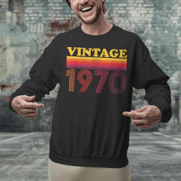 Vintage 1970 Retro Style 70's Born Nostalgia Vibes Birthday Unisex Sweatshirt Vintage 1970 Retro Style 70's Born Nostalgia Vibes Birthday Unisex Sweatshirt