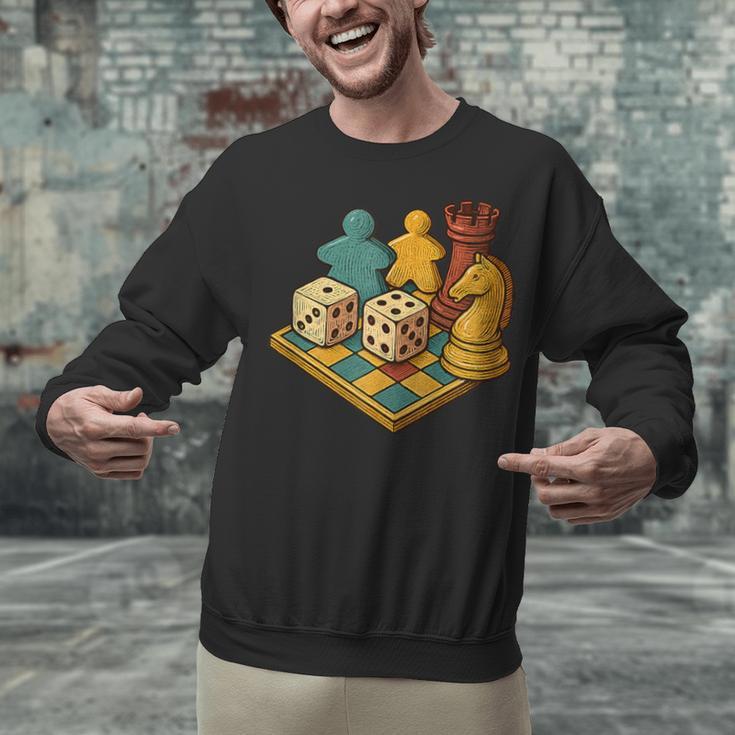 Vintage Board Game Art – Tabletop Nostalgia Unisex Sweatshirt