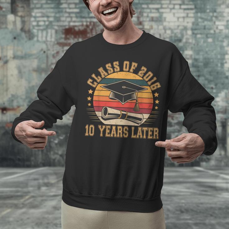 Vintage Class Of 2016 10 Years Later Reunion 10th Graduation Unisex Sweatshirt