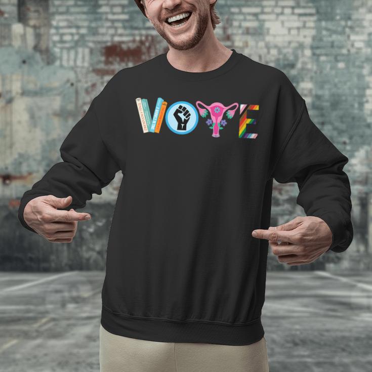 Vote Reproductive Right BLM Political Activism Lgbtq Book Unisex Sweatshirt Vote Reproductive Right BLM Political Activism Lgbtq Book Unisex Sweatshirt