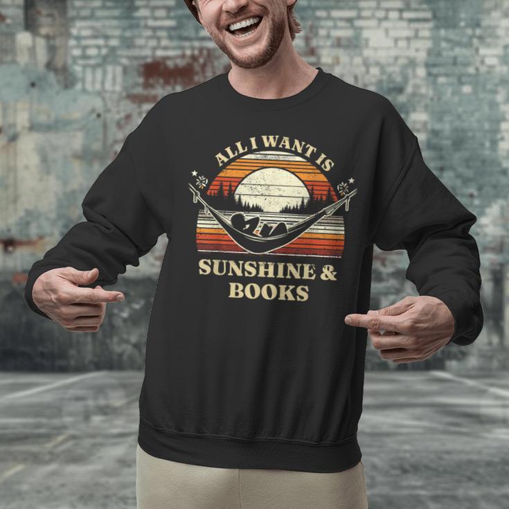 All I Want Is Sunshine & Books Summer Reading Unisex Sweatshirt