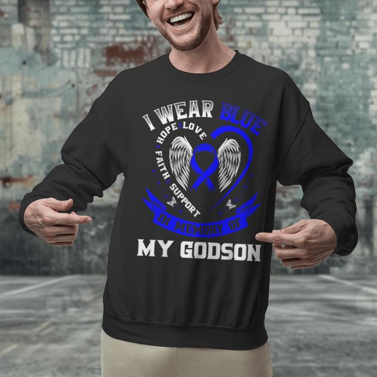 Wear Blue In Memory Of Godson Colon Cancer Awareness Shirts Unisex Sweatshirt