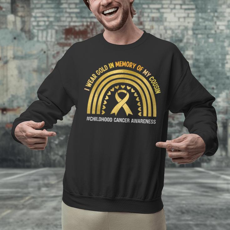 I Wear Gold In Memory Of My Cousin Unisex Sweatshirt