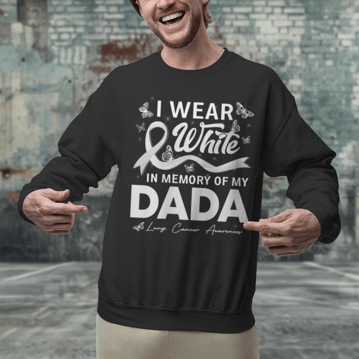 I Wear In Memory Of My Dada Lung Cancer Unisex Sweatshirt I Wear In Memory Of My Dada Lung Cancer Unisex Sweatshirt