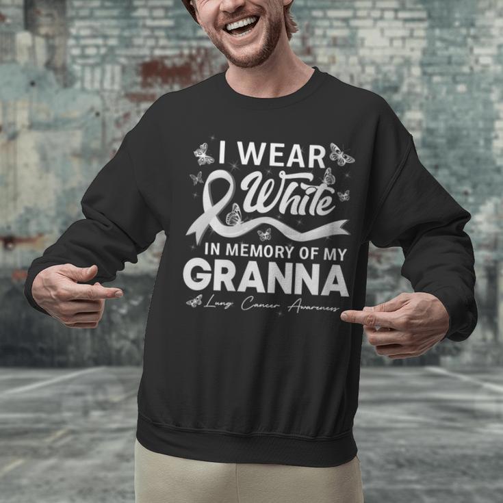 I Wear In Memory Of My Granna Lung Cancer Unisex Sweatshirt