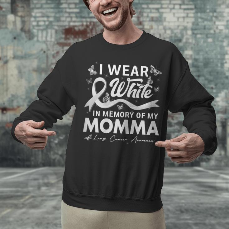 I Wear In Memory Of My Momma Lung Cancer Unisex Sweatshirt
