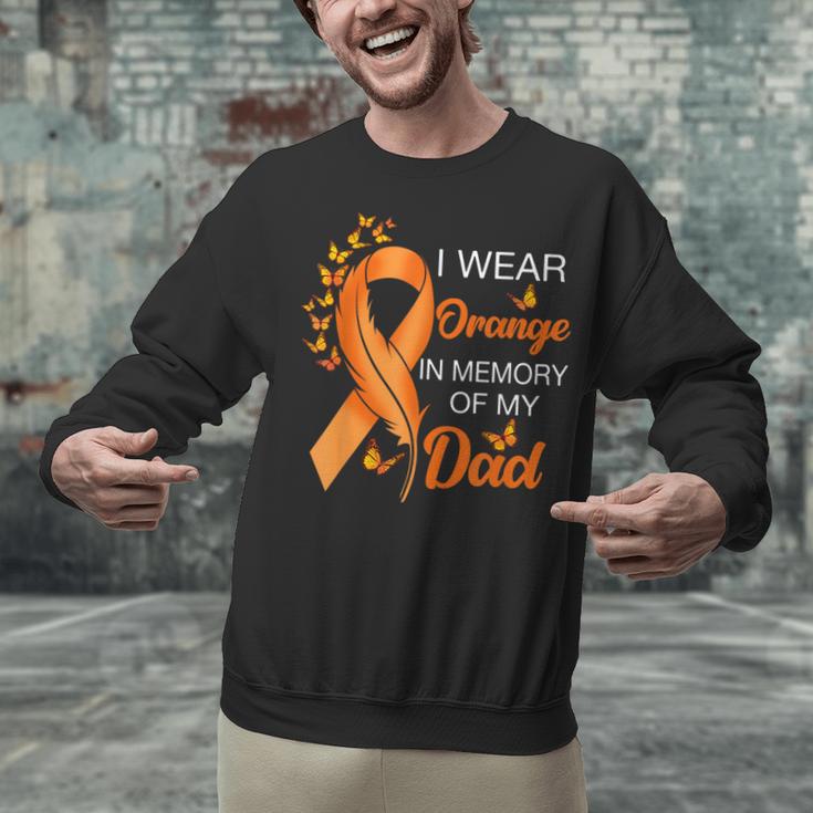 I Wear Orange In Memory Of My Dad Leukemia Awareness Cancer Unisex Sweatshirt I Wear Orange In Memory Of My Dad Leukemia Awareness Cancer Unisex Sweatshirt