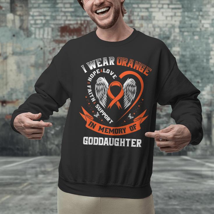 I Wear Orange In Memory Of My Goddaughter Leukemia Cancer Unisex Sweatshirt I Wear Orange In Memory Of My Goddaughter Leukemia Cancer Unisex Sweatshirt