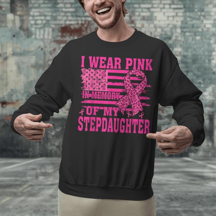 I Wear Pink In Memory Of My Stepdaughter Breast Cancer Unisex Sweatshirt