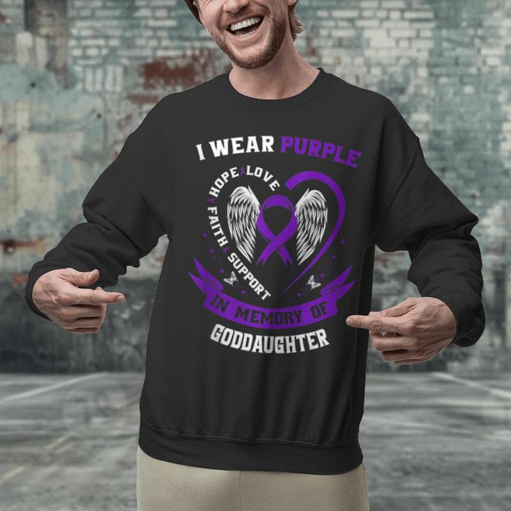 I Wear Purple In Memory Of My Goddaughter Epilepsy Awareness Unisex Sweatshirt