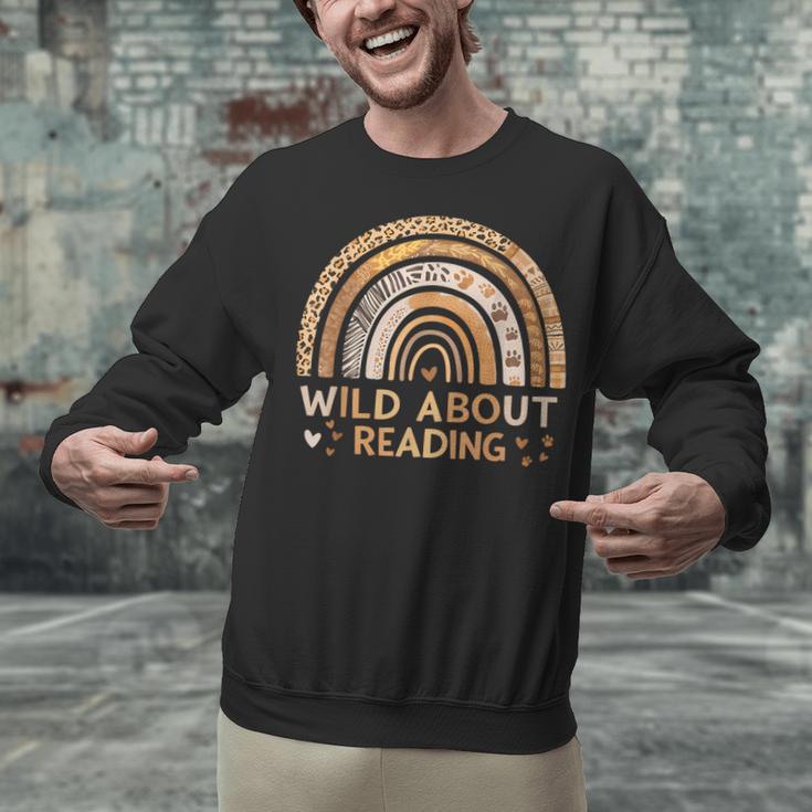 Wild About Reading Books Reader Lover Bookworm Librarian Unisex Sweatshirt