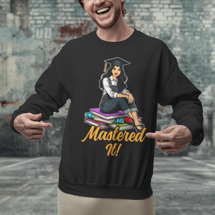 Women Mastered It Girl Master Degree Graduation Graduate Unisex Sweatshirt