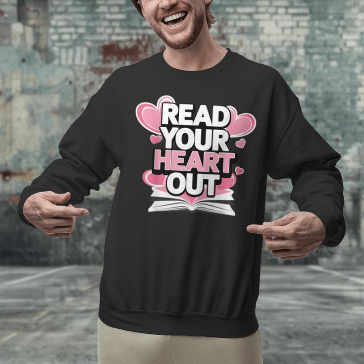 Women Read Your Heart Out Valentine's Day Teacher Book Unisex Sweatshirt Women Read Your Heart Out Valentine's Day Teacher Book Unisex Sweatshirt