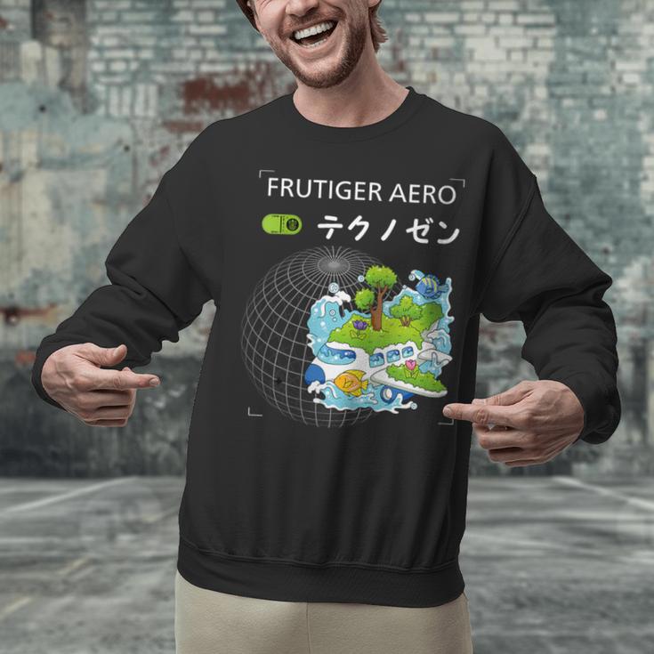 Women's Frutiger Aero Y2K Fashion Trends Statement Piece Tech Orbite Unisex Sweatshirt