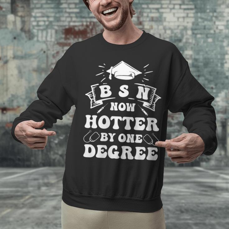 Women's Groovy Nurse BSN Now Hotter By One Degree Graduation BSN RN Unisex Sweatshirt