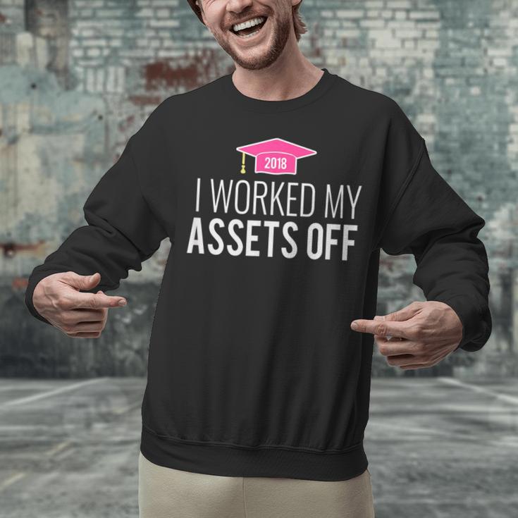 I Worked My Assets Off Accounting Graduation T-Shirt Unisex Sweatshirt