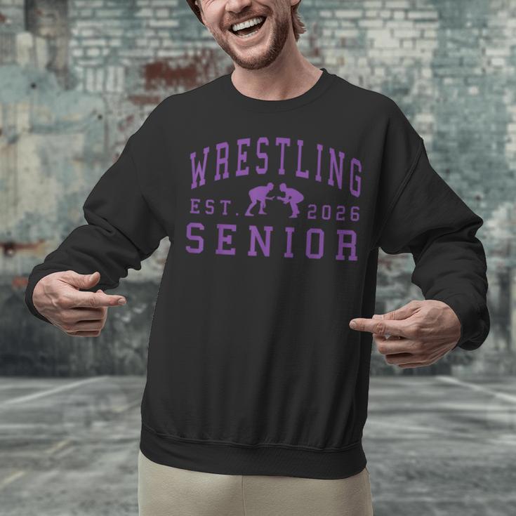 Wrestling Senior Night Wrestling Senior 2026 Graduation 84 Unisex Sweatshirt
