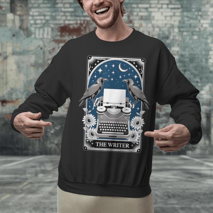 The Writer Typewriter Crow Writing Journalist Book Writer Unisex Sweatshirt