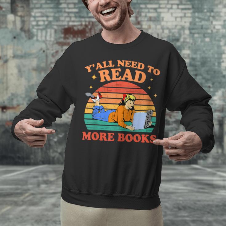 Y'All Need To Read More Books Book Lover Vintage Unisex Sweatshirt