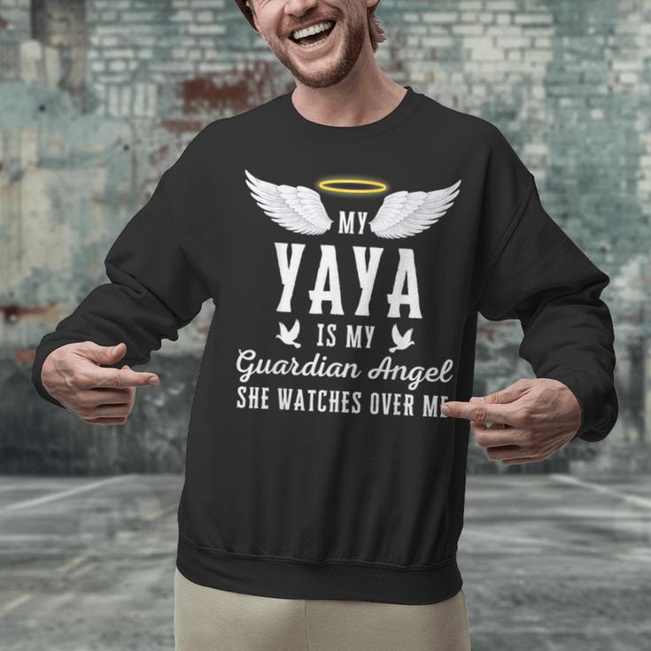 My Yaya Is My Guardian Angel In Loving Memorial Memory Tee Unisex Sweatshirt My Yaya Is My Guardian Angel In Loving Memorial Memory Tee Unisex Sweatshirt