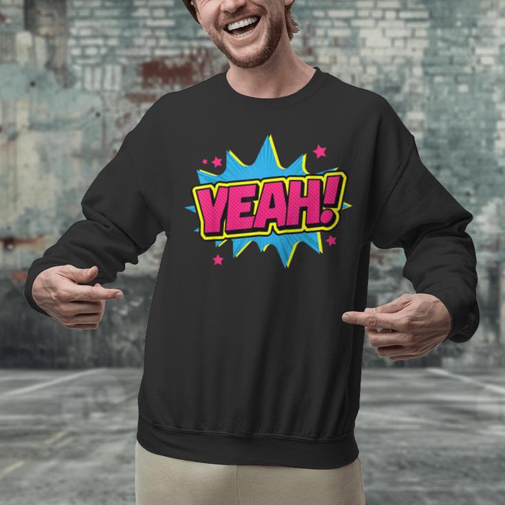 Yeah Comic Comic Book Graphic Unisex Sweatshirt Yeah Comic Comic Book Graphic Unisex Sweatshirt