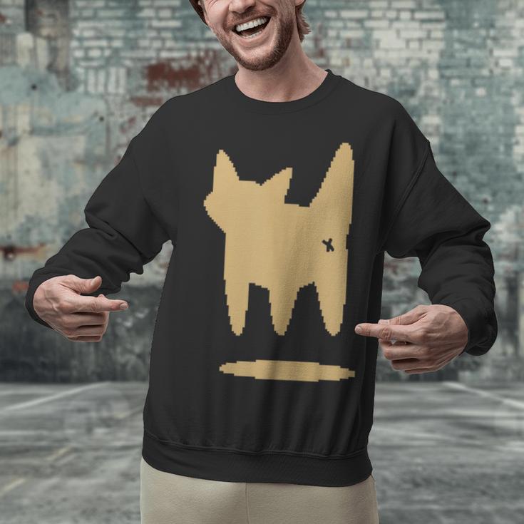 Yk2 Cat With Tomboy Tail 90s Nostalgia Downtown Indie Unisex Sweatshirt