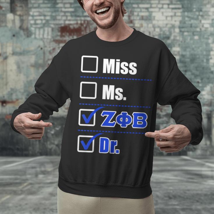 Zeta Phi Beta Doctor Graduation Zeta Phi Beta HBCU Doctor Unisex Sweatshirt