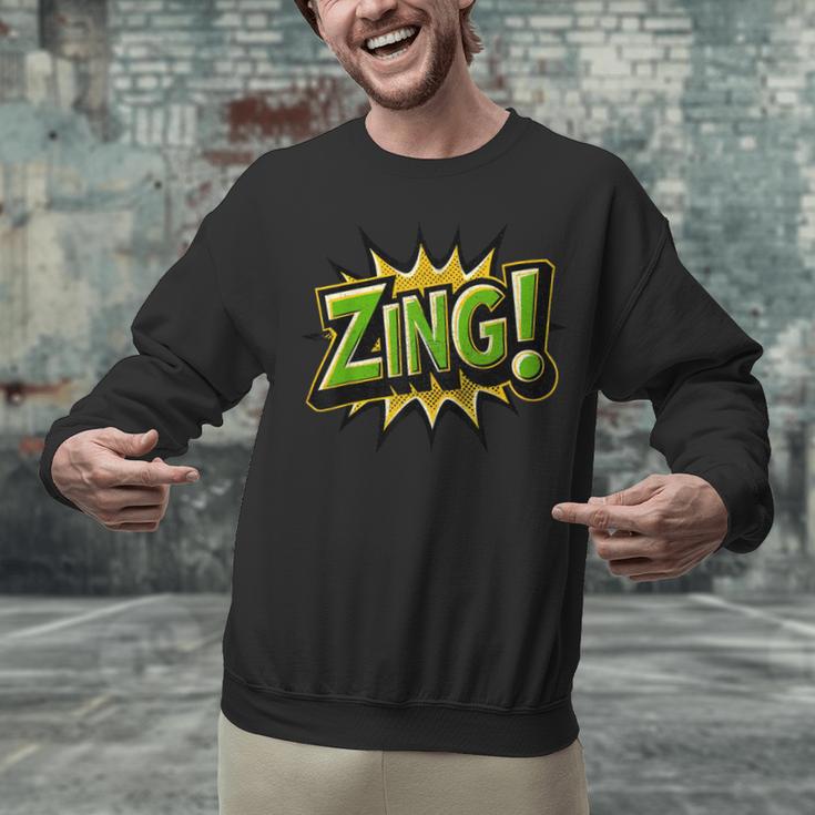 ZING Comic Book Retro Artwork – Cartoon Collector Unisex Sweatshirt