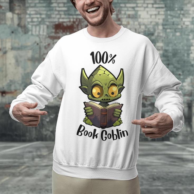 100 Book Goblin Cute Book Reader And Library Lover Unisex Sweatshirt