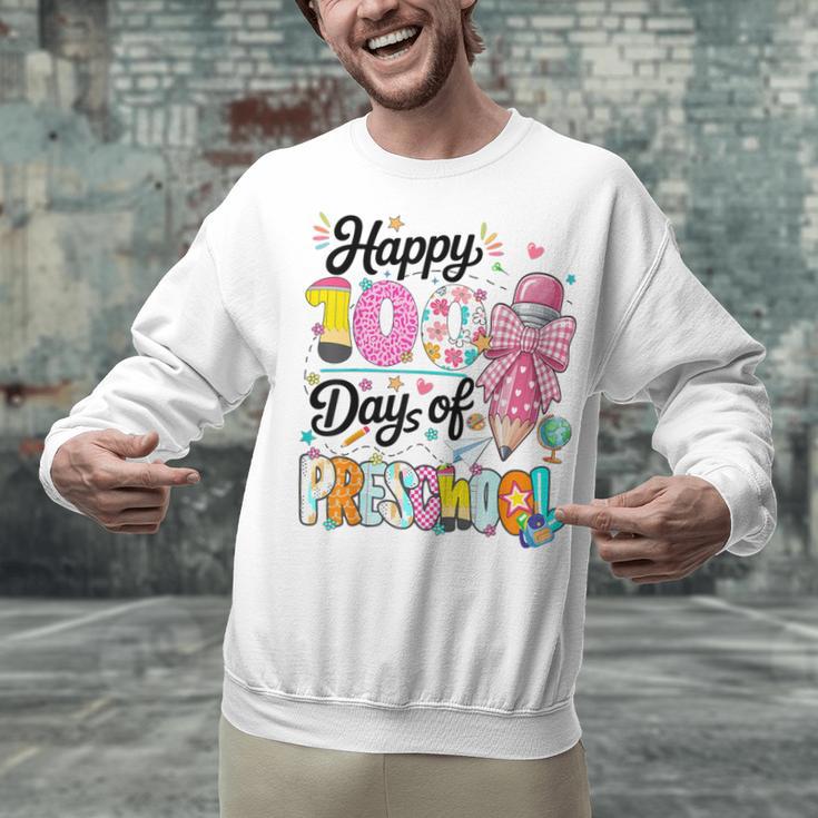 100th Day Of School Teacher Books 100 Days Of Preschool Girl Unisex Sweatshirt 100th Day Of School Teacher Books 100 Days Of Preschool Girl Unisex Sweatshirt