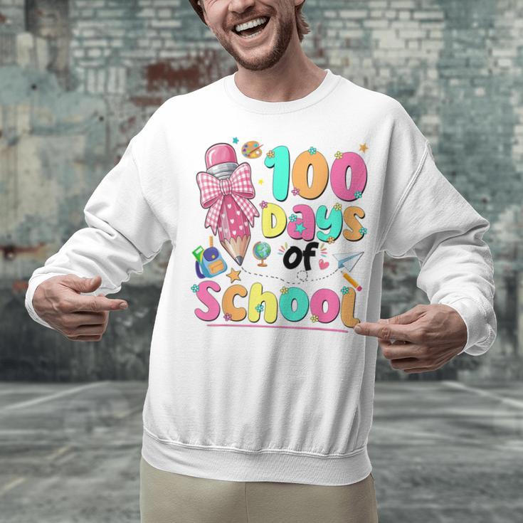 100th Day Of School Teacher Books 100 Days Of School Women Unisex Sweatshirt