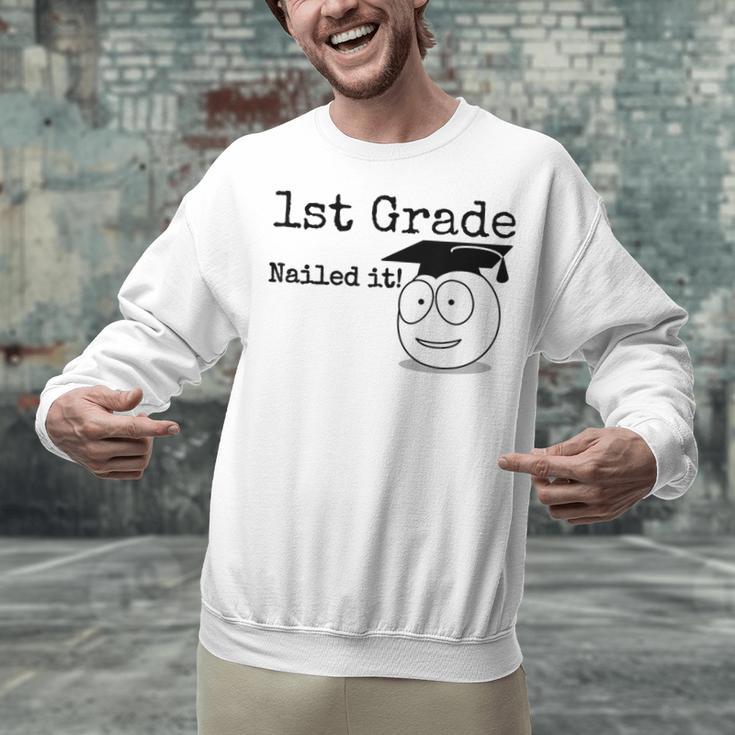 1st Grade Nailed It Kids Graduation TShirt Second Grade Unisex Sweatshirt