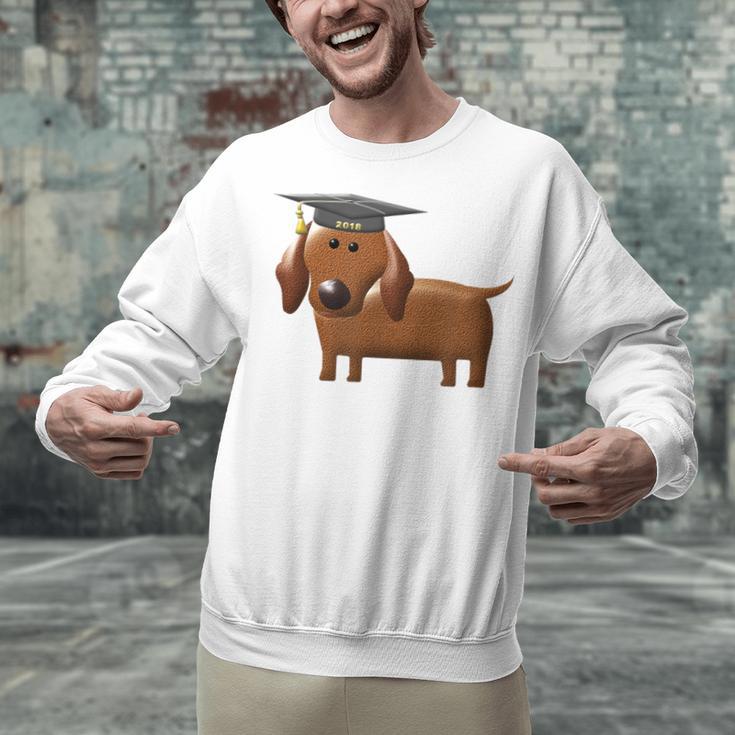 2018 Dog Graduation Shirt Dachshund Graduation For Men Women Kids Unisex Sweatshirt