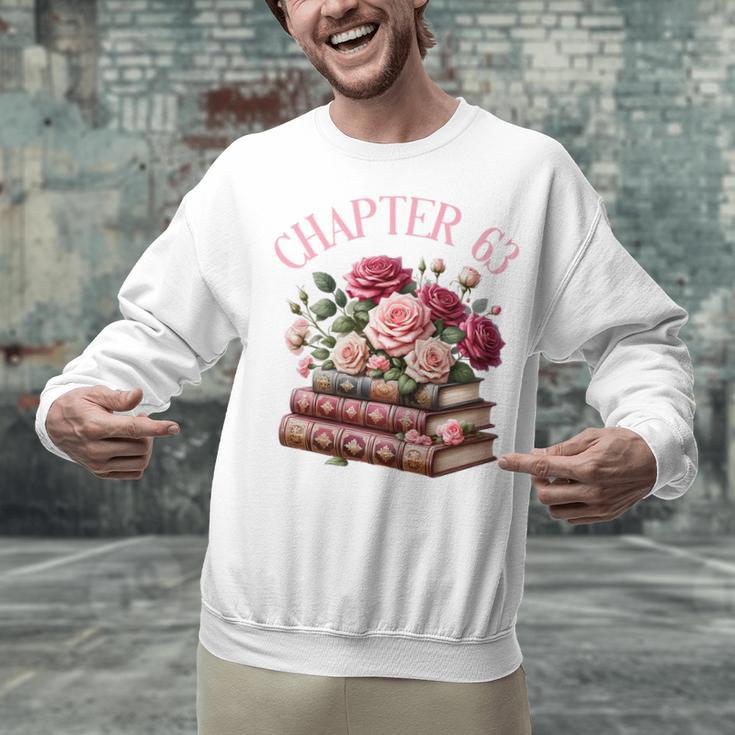 63rd Birthday Chapter 63 Birthday Shirt Women Book Lover Premium Unisex Sweatshirt