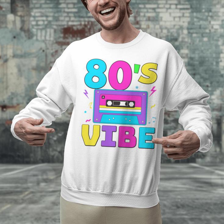 80's Vibe Retro Style Cassette Tape Nostalgia 1980s Party Unisex Sweatshirt