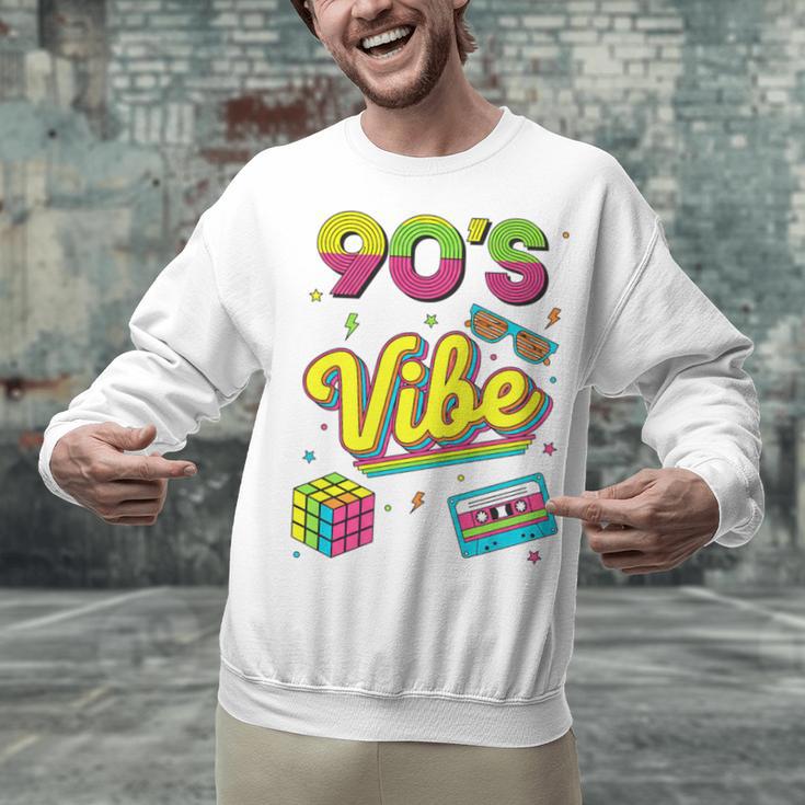 90s Nostalgia Retro Apparel 90'S Vibe Retro Premium Tri-Blend Unisex Sweatshirt