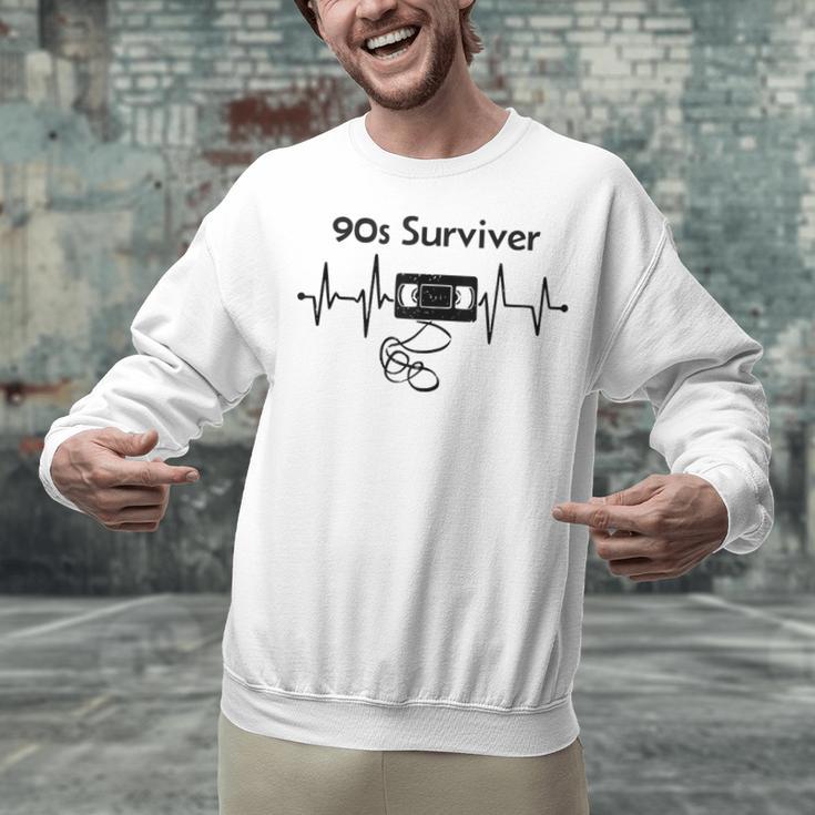 90s Survivor Retro Nostalgia Vintage Throwback Unisex Sweatshirt 90s Survivor Retro Nostalgia Vintage Throwback Unisex Sweatshirt